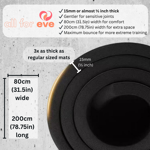Extra Wide Yoga/Pilates Mat (Dark Edition)
